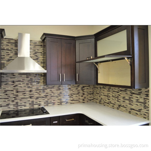 Modern Luxury Solid Wood Kitchen Cabinet Design